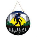 Tampa Bay Lightning Bigfoot Round Door Decor with Hanging Rope, 18x18