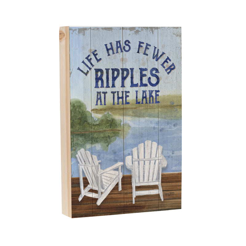 Lake Living Plock Ripples at the Lake 8x12"