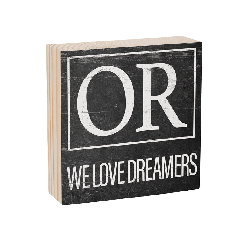 State Wooden Plock Oregon 6x6"