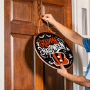 Cincinnati Bengals Halloween Round Door Decor with Hanging Rope, 18x18