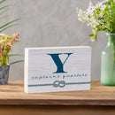 Coastal Wooden Plock Monogram Captain 12x8" Y Y