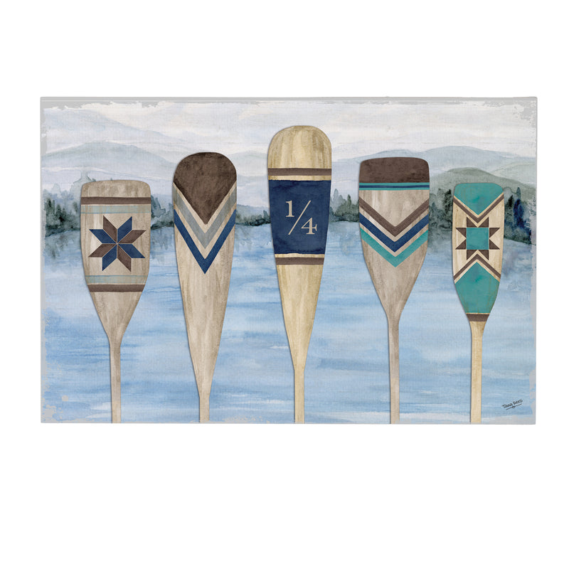 Lake Living Wooden Wall Art Paddles 16x24"
