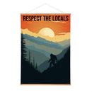 High Country Indoor Wall Decor Canvas Tapestry, Respect The Locals 52"X 36" Canvas Tapestry