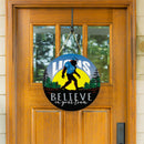 Detroit Lions Bigfoot Round Door Decor with Hanging Rope, 18x18