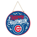 Chicago Cubs Halloween Round Door Decor with Hanging Rope, 18x18