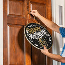 Vegas Golden Knights Halloween Round Door Decor with Hanging Rope, 18x18