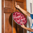 Ohio State University Holiday Round Door Decor with Hanging Rope, 18x18