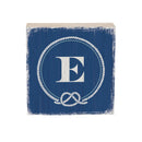 Coastal Wooden Plock Monogram Nautical 6" E E