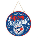 Toronto Blue Jays Halloween Round Door Decor with Hanging Rope, 18x18