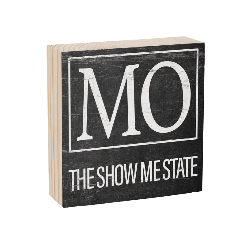 State Wooden Plock Missouri 6x6"