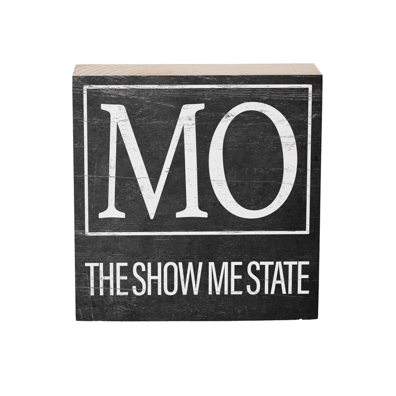 State Wooden Plock Missouri 6x6"