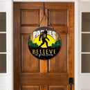 San Diego Padres Bigfoot Round Door Décor with Hanging Rope, 18x18