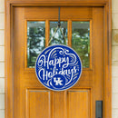 University of Kentucky Holiday Round Door Decor with Hanging Rope, 18x18