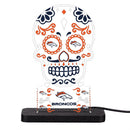 Denver Broncos NFL Football Sugar Skull Desklite LED Decor