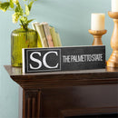 State Wooden Mantle Sign South Carolina 18x5"