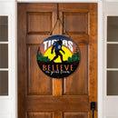 Detroit Tigers Bigfoot Round Door Décor with Hanging Rope, 18x18