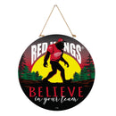 Detroit Red Wings Bigfoot Round Door Decor with Hanging Rope, 18x18
