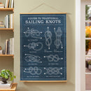 Seaside Retreat Indoor Wall Decor Canvas Tapestry, Sailing Knots 52"X 36" Canvas Tapestry