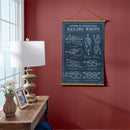 Seaside Retreat Indoor Wall Decor Canvas Tapestry, Sailing Knots 36"x24" Canvas Tapestry