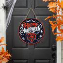 Chicago Bears Halloween Round Door Décor with Hanging Rope, 18x18