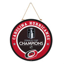 Carolina Hurricanes 2026 Stanley Cup Champions Door Decor with Hanging Rope, 18x18