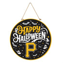 Pittsburgh Pirates Halloween Round Door Decor with Hanging Rope, 18x18