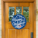 Toronto Blue Jays Holiday Round Door Decor with Hanging Rope, 18x18