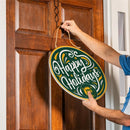 Baylor University Holiday Round Door Decor with Hanging Rope, 18x18