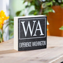 State Wooden Plock Washington 6x6"