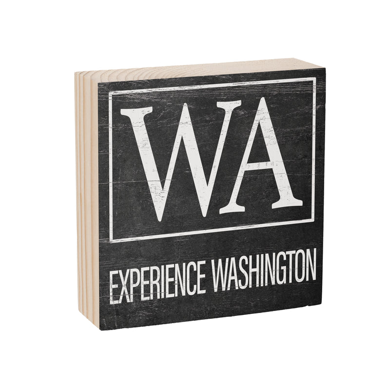 State Wooden Plock Washington 6x6"