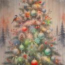 Shades of Emerald Wall Decor, LED, Christmas Tree