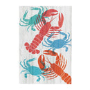 Coastal Wooden Wall Art Crab Lobster 16x24"