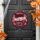 University of South Carolina Halloween Round Door Decor with Hanging Rope, 18x18
