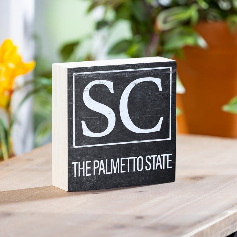 State Wooden Plock South Carolina 6x6"