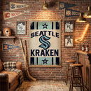 Seattle Kraken, Canvas Wall Tapestry, Large, 54x37