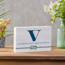 Coastal Wooden Plock Monogram Captain 12x8" V V