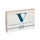 Coastal Wooden Plock Monogram Captain 12x8" V V
