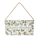Shades of Emerald Hanging Sign, 11"x6”