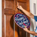 St Louis Cardinals Holiday Round Door Décor with Hanging Rope, 18x18
