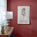 Heart of the Home Indoor Wall Décor Canvas Tapestry, You are Allowed to Bloom Differently 36"x24" Ca
