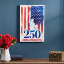 Red White & Bloom Indoor Wood Wall Decor, 250 America The Beautiful, 24"x16"