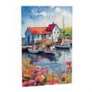 Coastal Wooden Wall Art Dock 16x24"