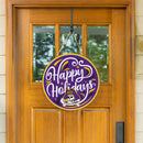 East Carolina University Holiday Round Door Decor with Hanging Rope, 18x18