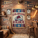 Colorado Avalanche, Canvas Wall Tapestry, Large, 54x36