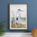 Blue Coastal Wall Decor, Canvas, Egret, 30" L x 20" H