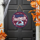 Colorado Avalanche Halloween Round Door Décor with Hanging Rope, 18x18