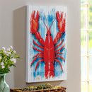 Coastal Wooden Wall Art Lobster 16x24"