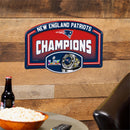 New England Patriots, Super Bowl 60, Ring, USA Embossed Steel Wall Sign, 11" x 17"