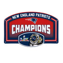 New England Patriots, Super Bowl 60, Ring, USA Embossed Steel Wall Sign, 11" x 17"