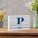 Coastal Wooden Plock Monogram Captain 12x8" P P